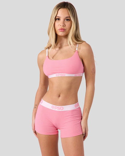 Ribbed - Baby Pink - Scoop Bralette - Ribbed
