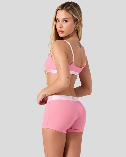 Ribbed - Baby Pink - Scoop Bralette - Ribbed