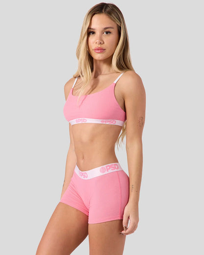 Ribbed - Baby Pink - Boy Short - Ribbed
