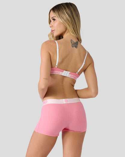 Ribbed - Baby Pink - Triangle Bralette - Ribbed