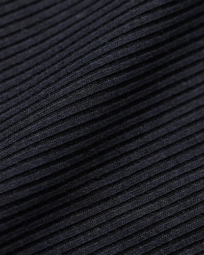 Ribbed - Black - Scoop Bralette - Ribbed