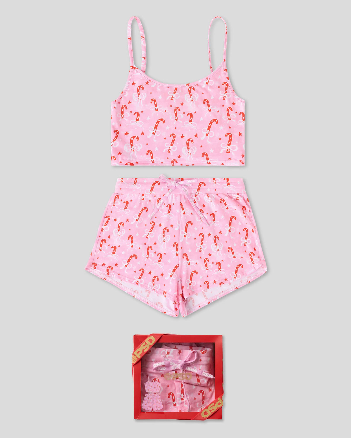 Candy Bow Modal - Cami Sleep Set - Cami Sleep Set