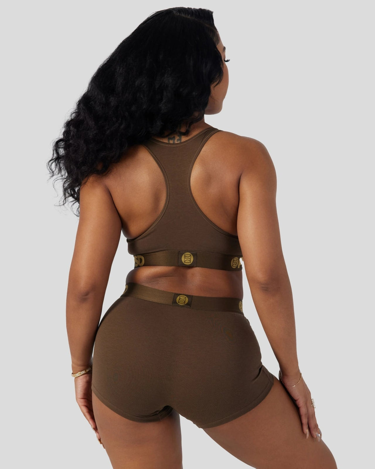 Modal Solids - Cocoa - Sports Bra - Modal