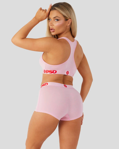Modal Solids - Pink - Sports Bra - Modal