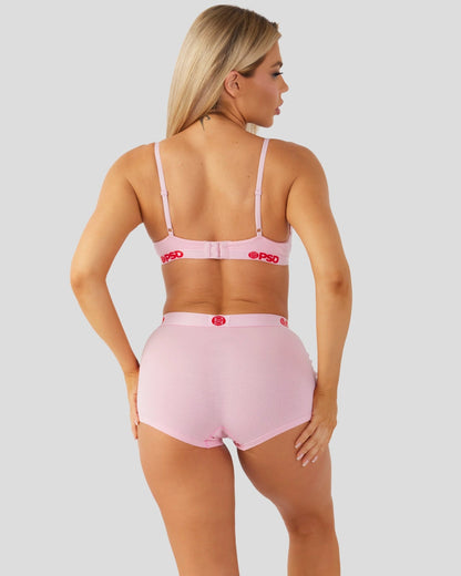 Modal Solids - Pink - Triangle Bralette - Modal