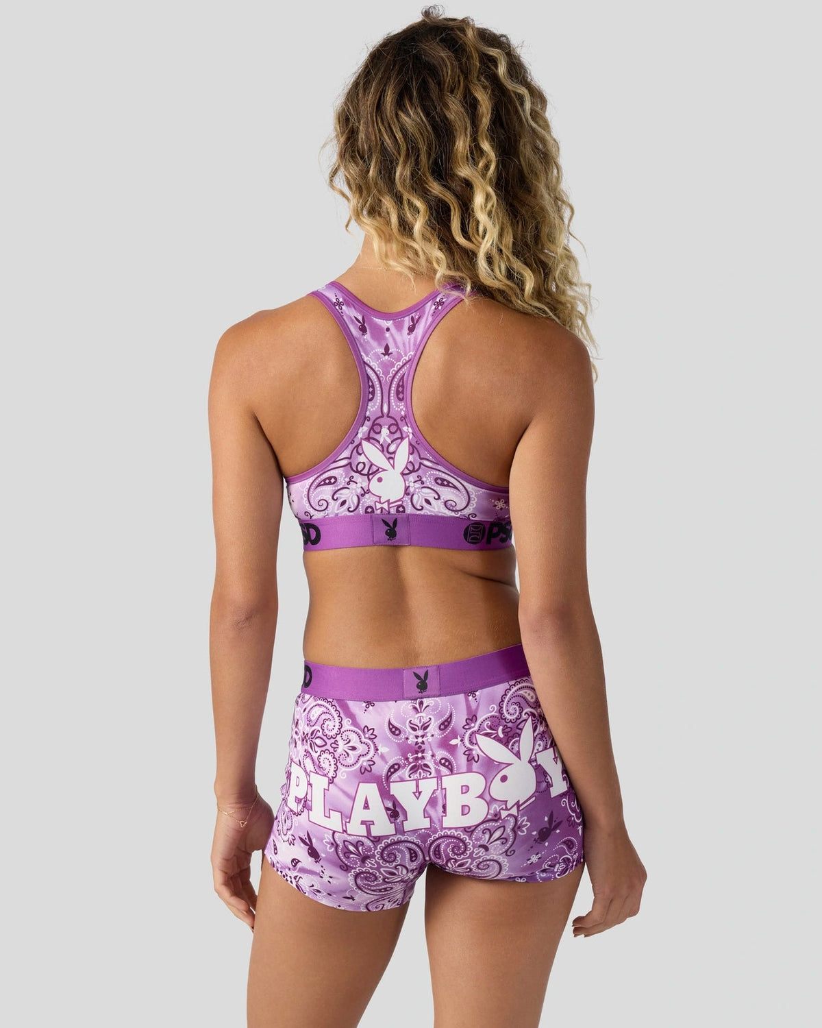 3 Pack - Playboy Purp - Sports Bra