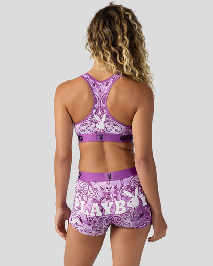 3 Pack - Playboy Purp - Sports Bra