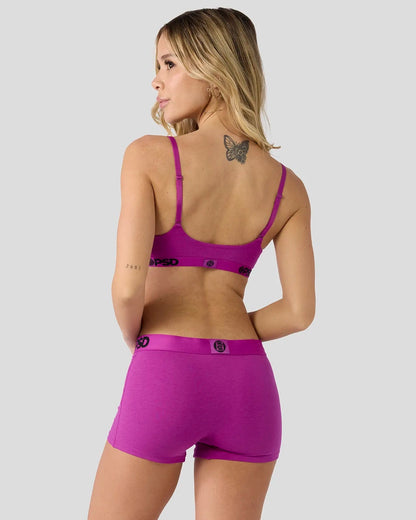 Modal Solids - Electric Fuchsia - Scoop Bralette - Modal