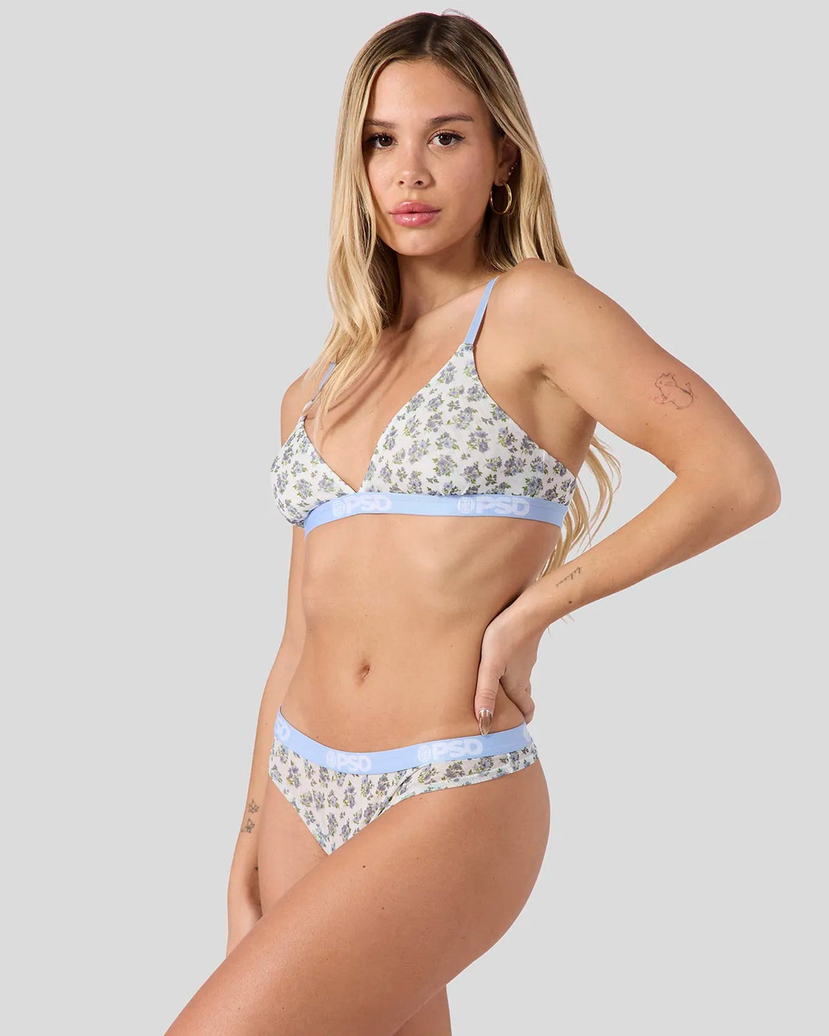 Mesh - Sky Blossom - Thong - Mesh