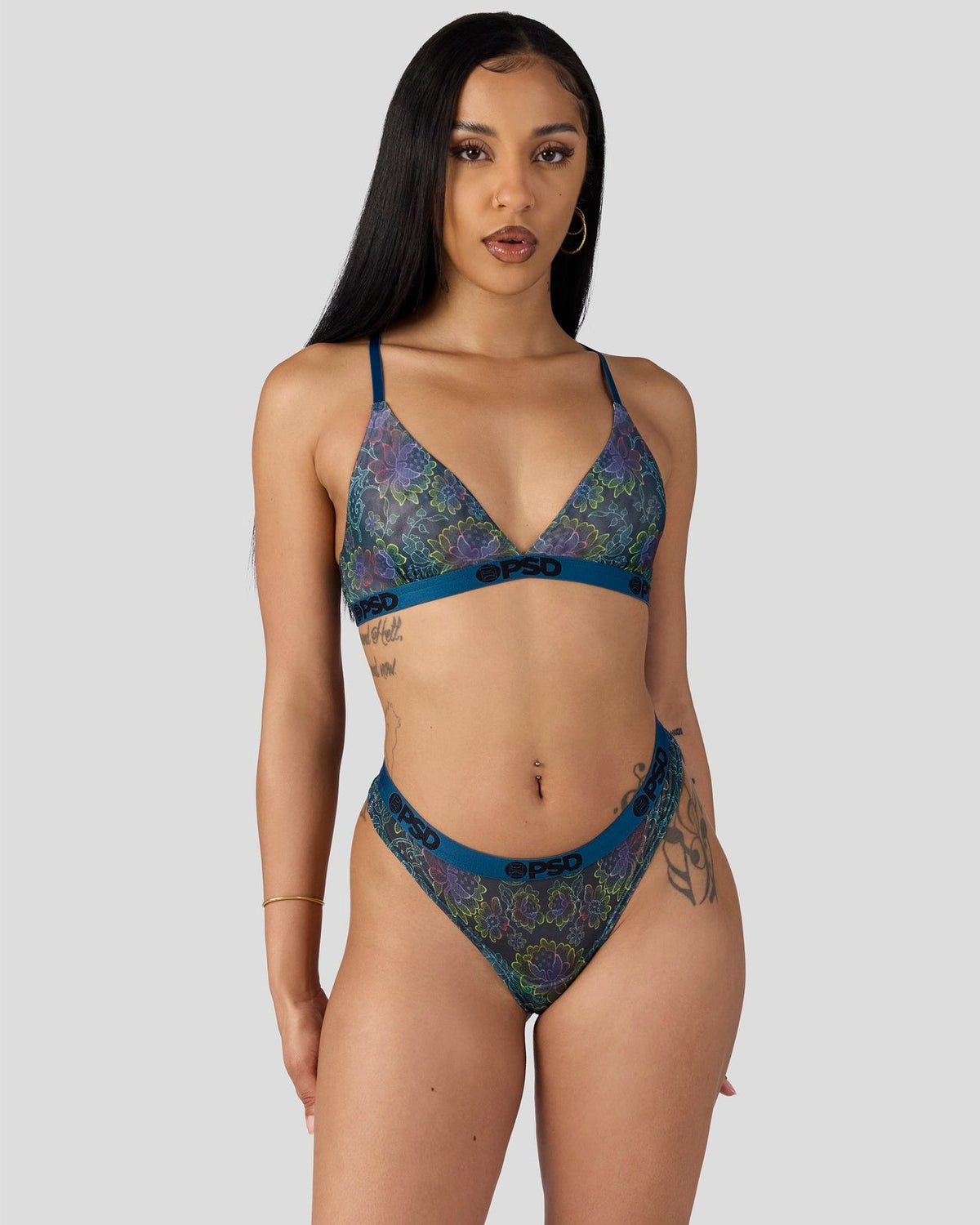 Mesh - Floclr Blst - Thong - Mesh