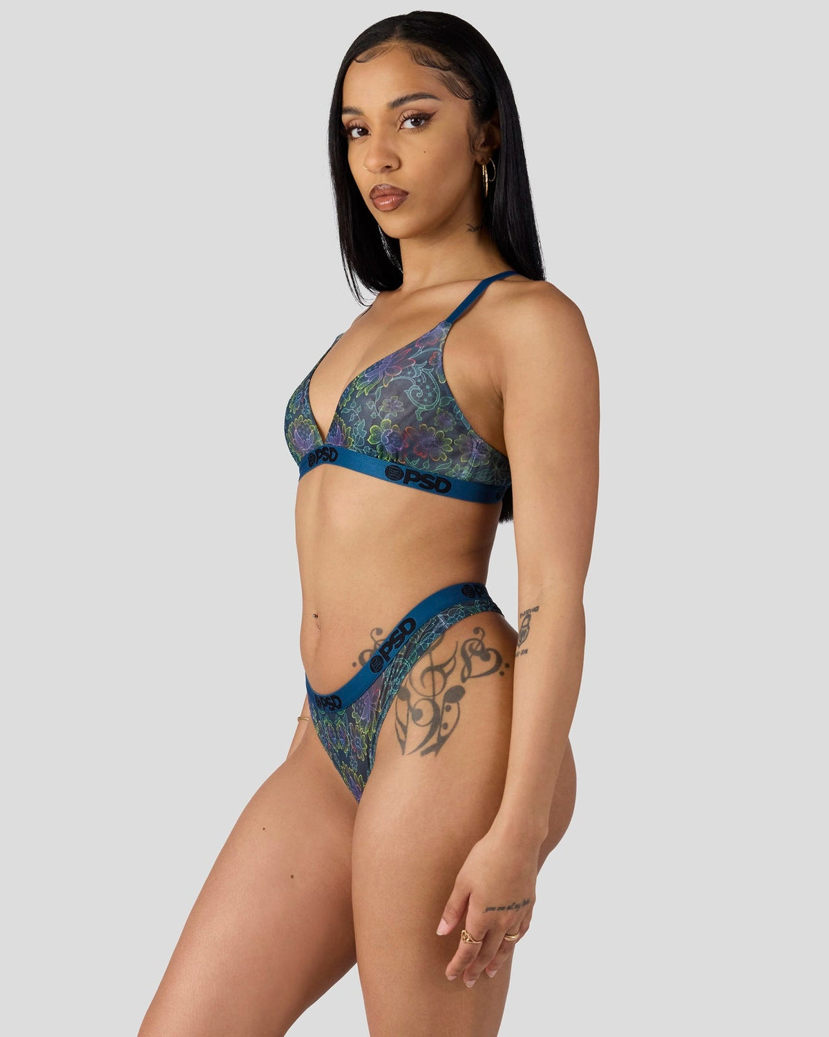 Mesh - Floclr Blst - Thong - Mesh