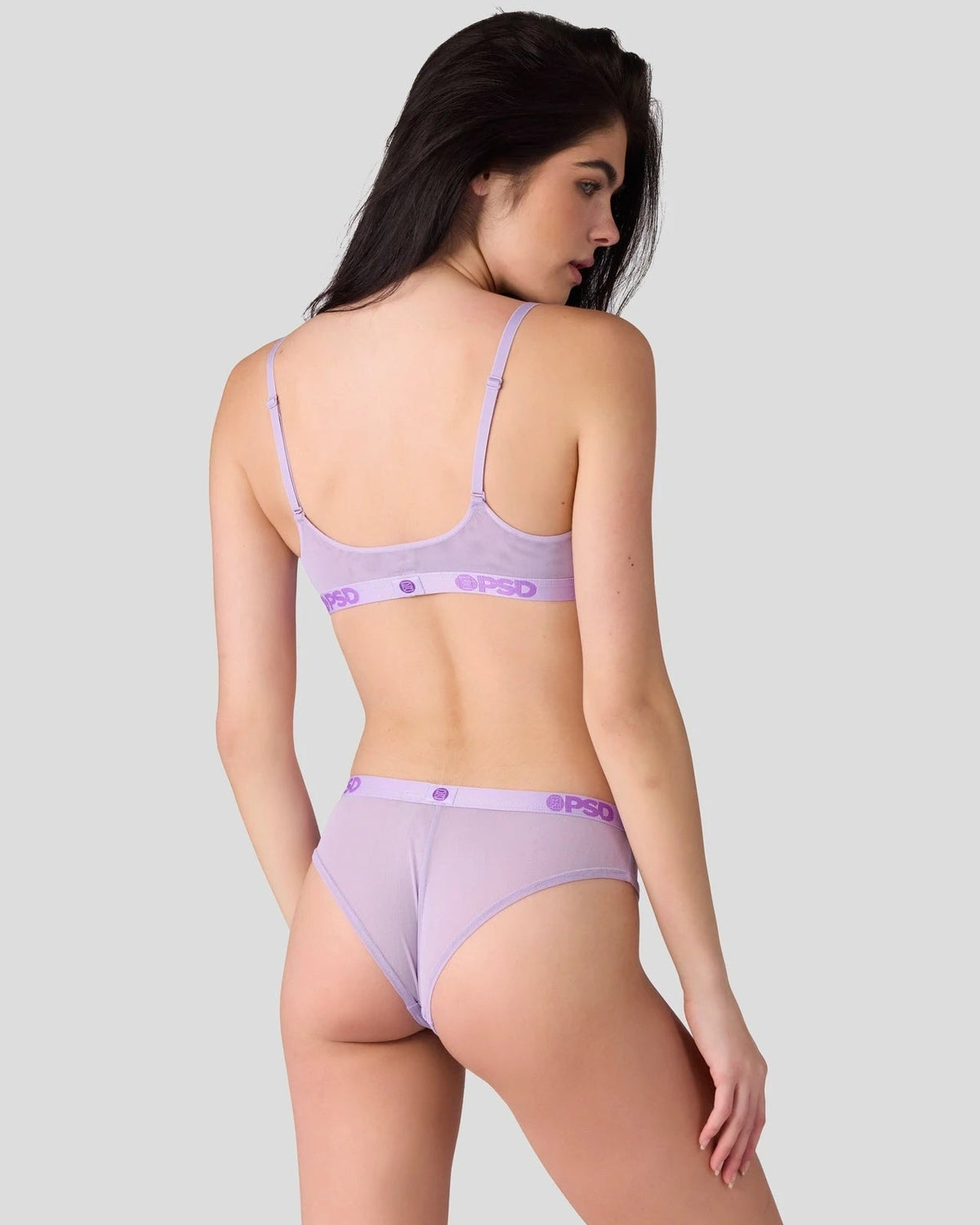 Mesh - Solid Lavender - Scoop Bralette - Mesh