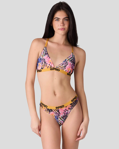 Mesh - Vibin Snake - Triangle Bralette - Mesh