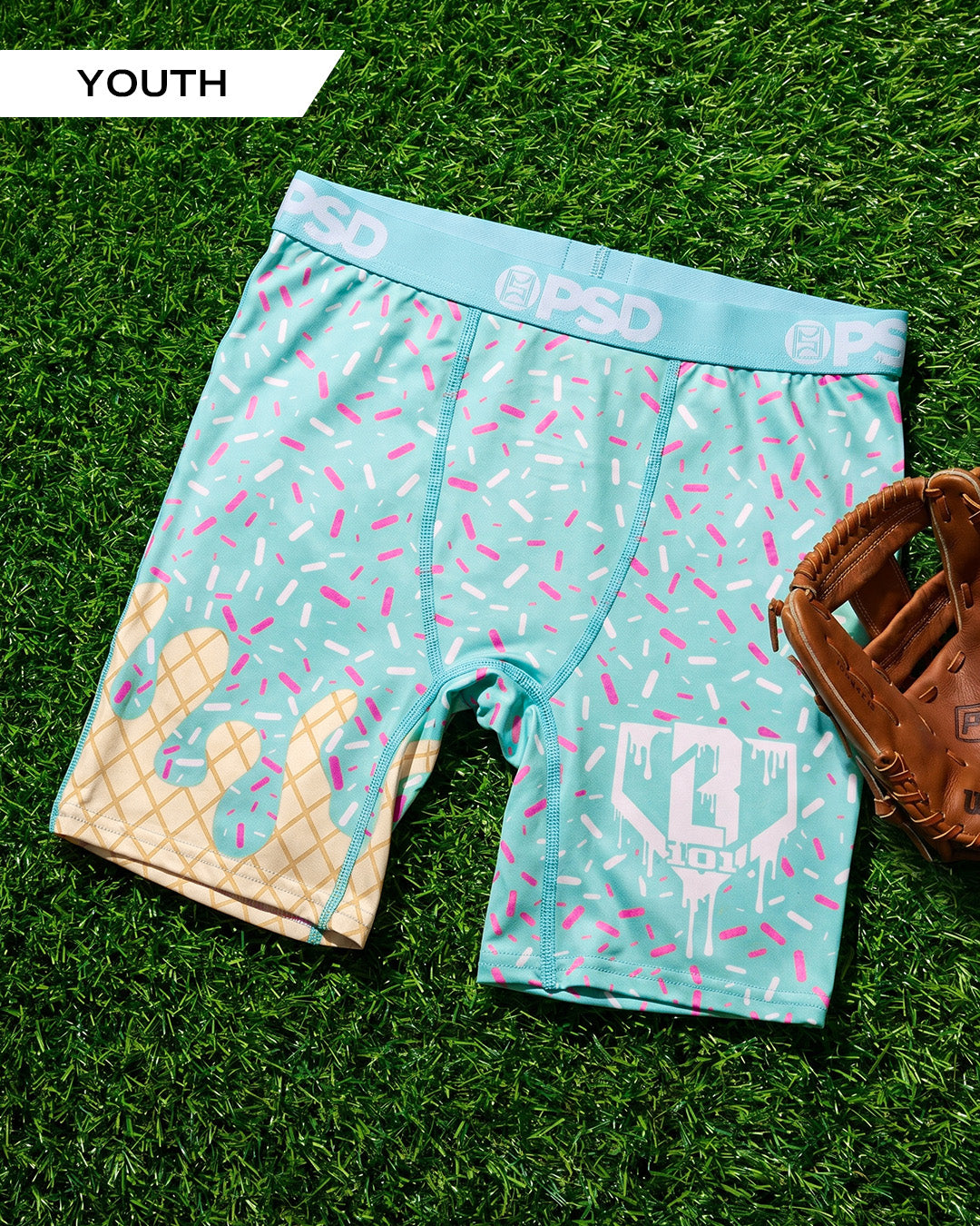Baseball Lifestyle 101 - Ice Cream - Youth Underwear