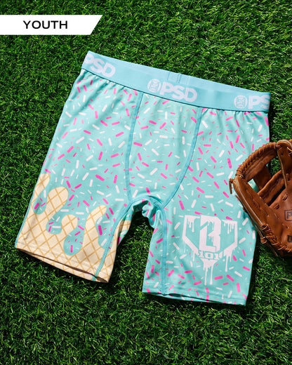 Baseball Lifestyle 101 - Ice Cream - Youth Underwear