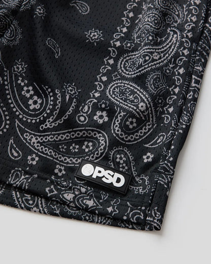 Khaki Paisley - Youth Active Short