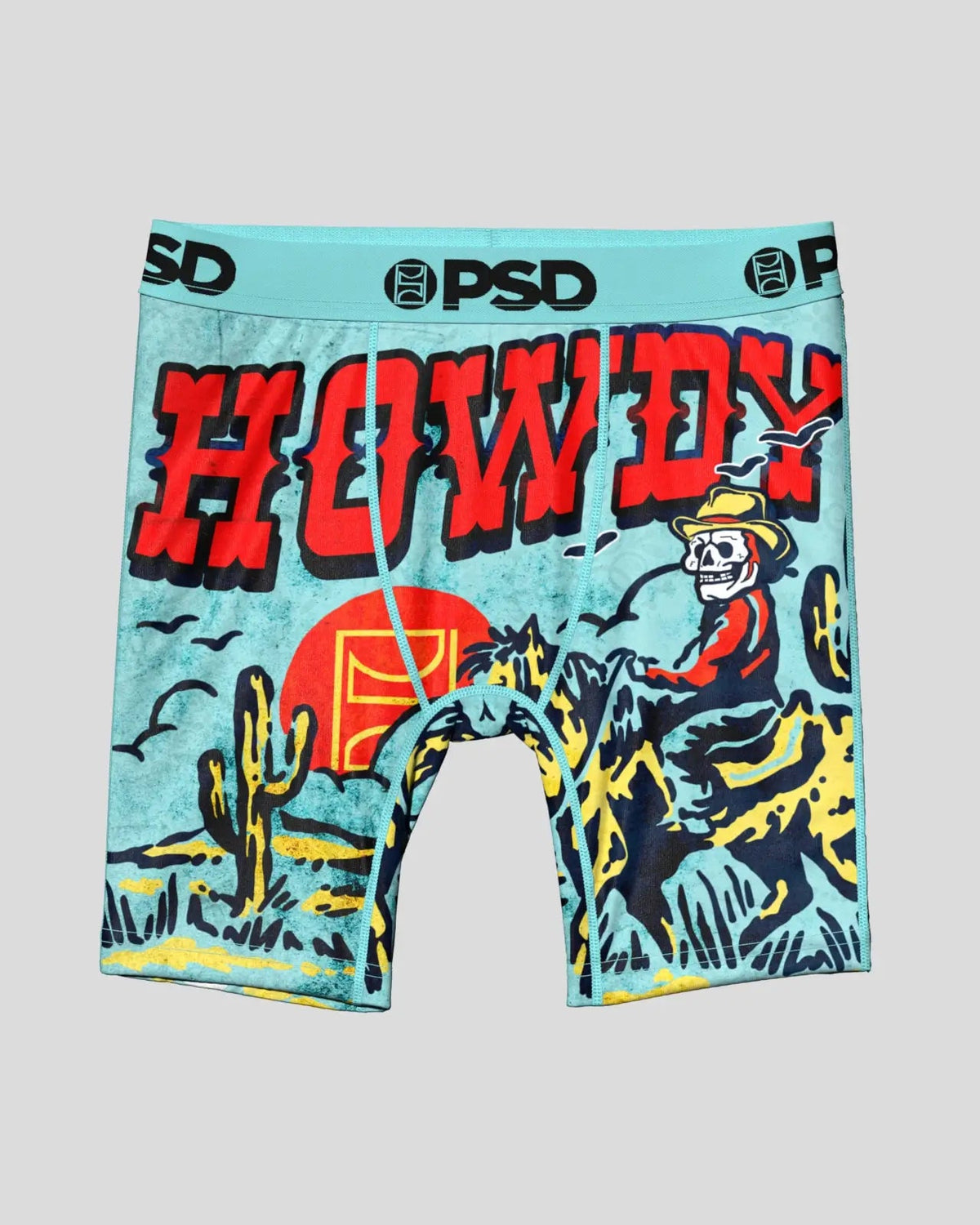 Howdy Teal - Youth Underwear