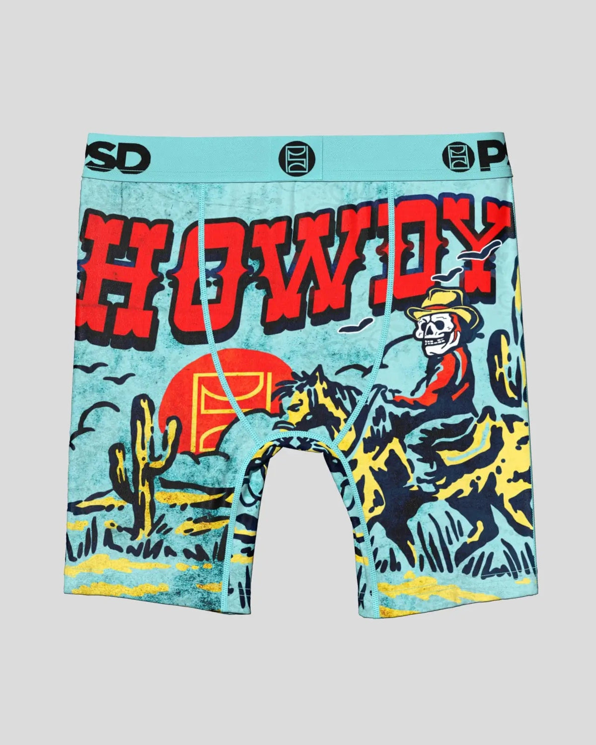 Howdy Teal - Youth Underwear