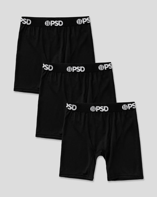 Solids 3 Pack - Black - Youth Underwear - Cotton