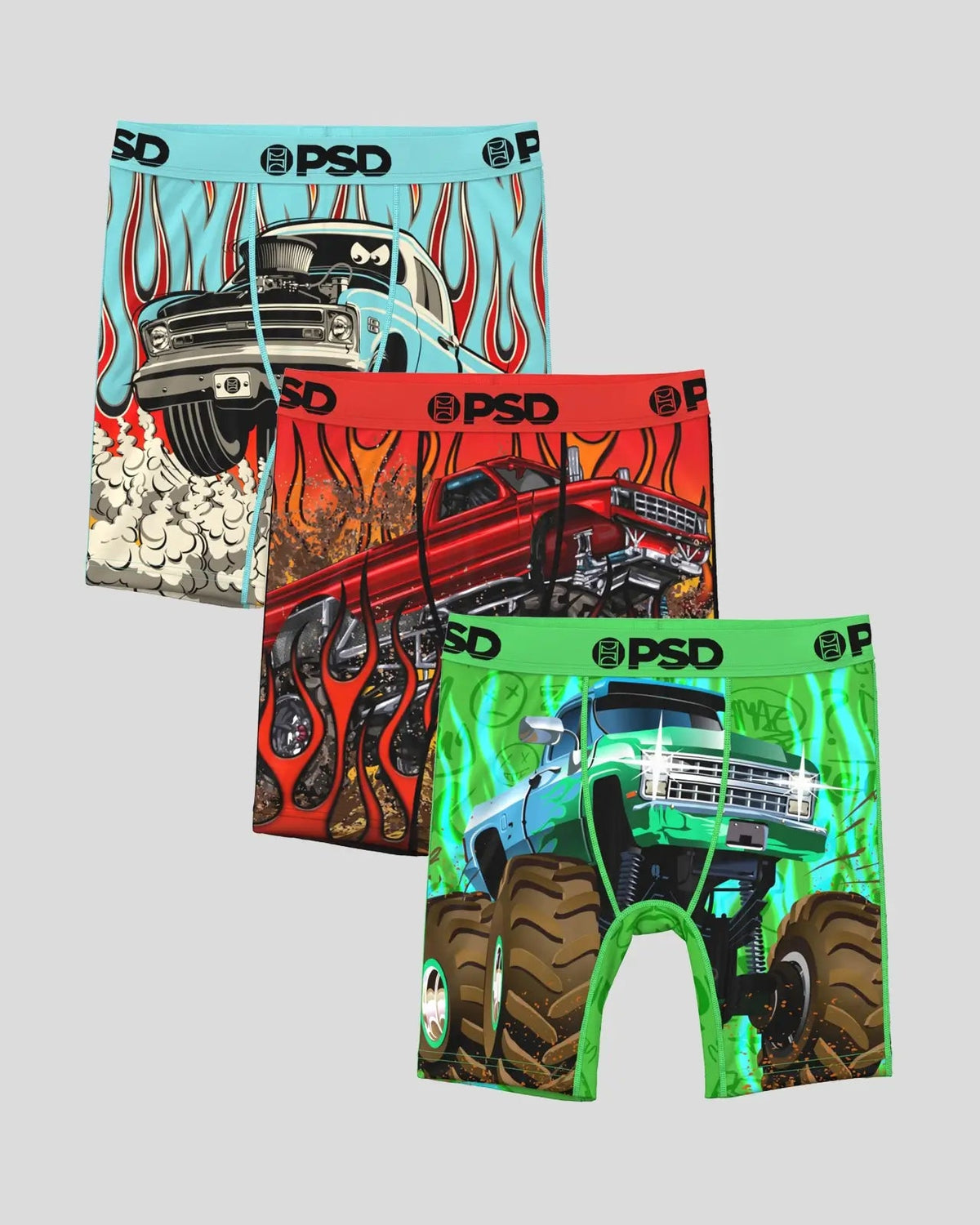 3 Pack - Big Wheels - Youth Underwear