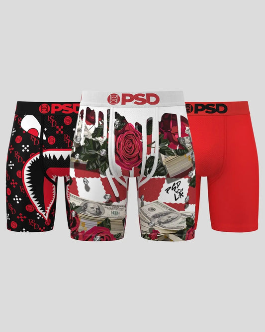 3 Pack - Red Rosa - Standard Length
