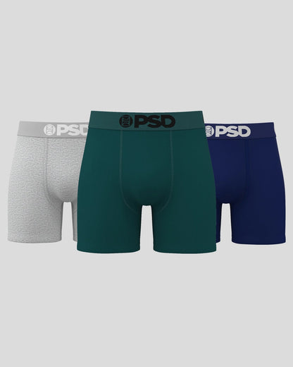Solids 3 Pack - Faded - Mid Length - Cotton