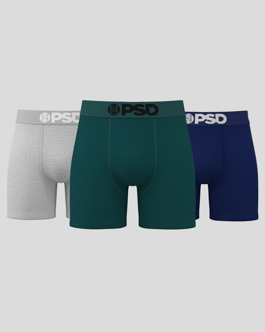 Solids 3 Pack - Faded - Mid Length - Cotton