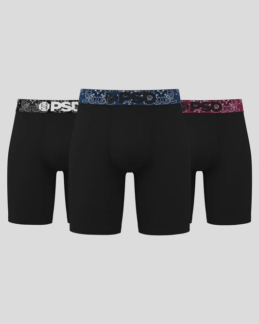 Solids 3 Pack - Dark Paisley - Standard Length - Cotton