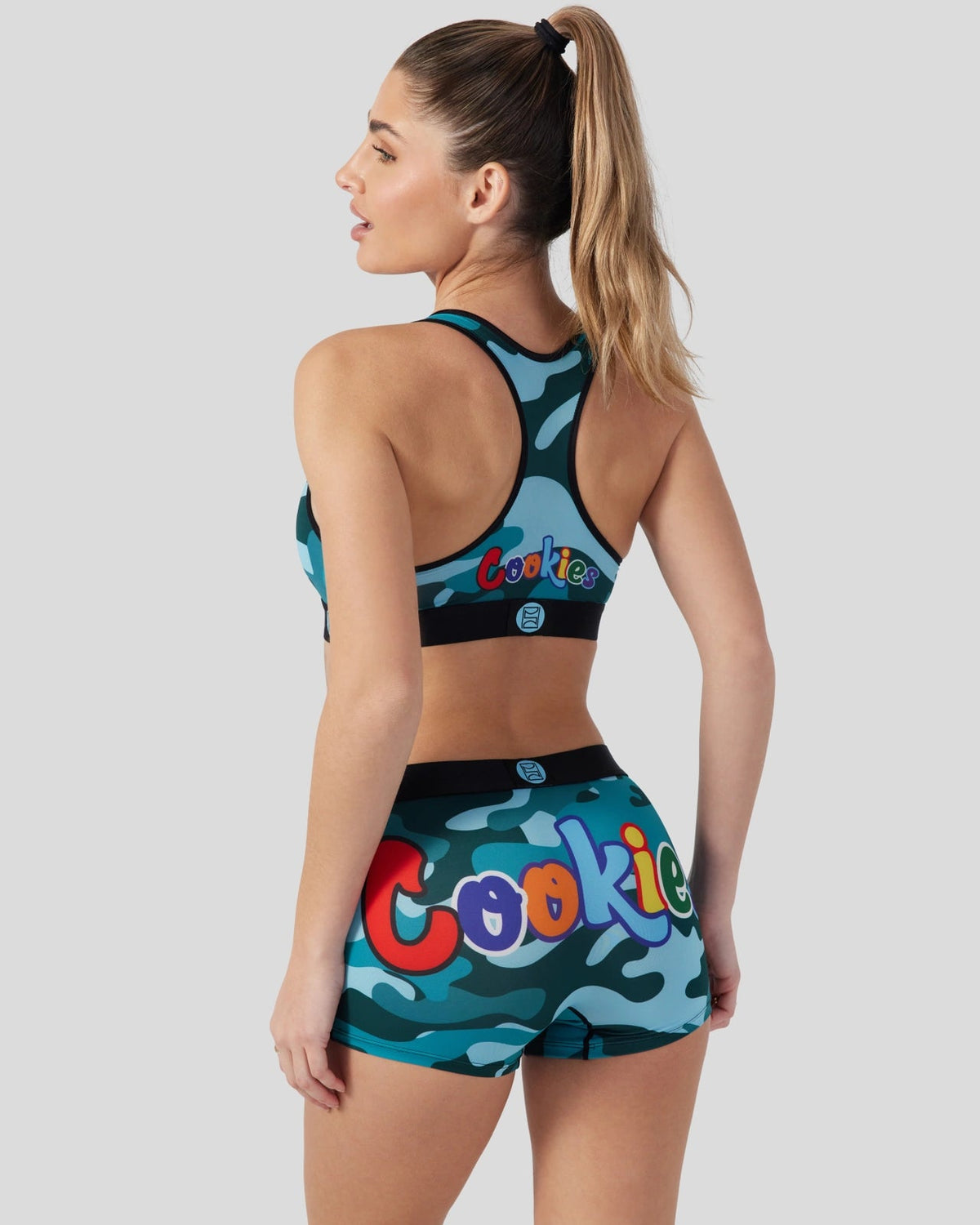 Cookies - Blue Camo - Sports Bra