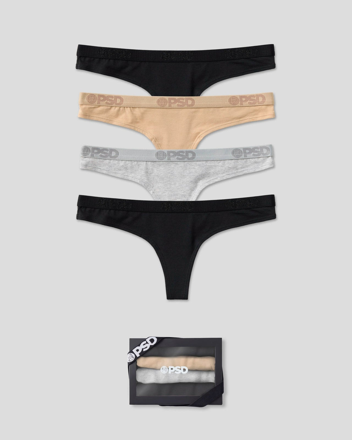 Modal 4 Pack - Neutral - Thong - Modal