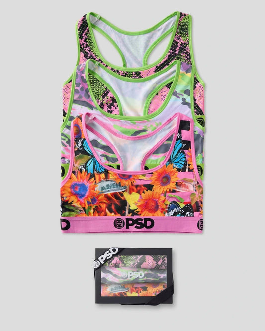 3 Pack - Summer Vibe - Sports Bra