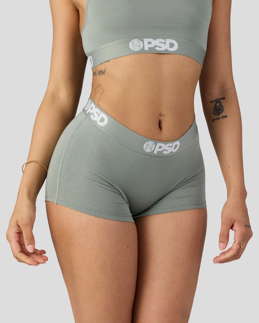 Modal Solids - Sage - Boy Short - Modal