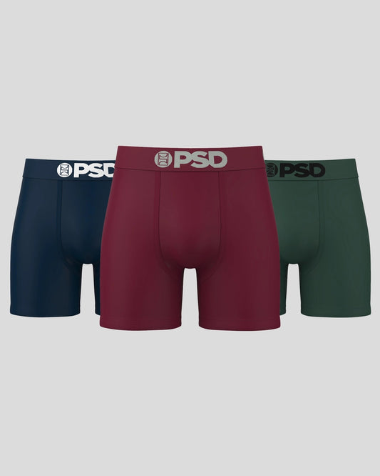 Solids 3 Pack - Dark Tones - Mid Length - Cotton