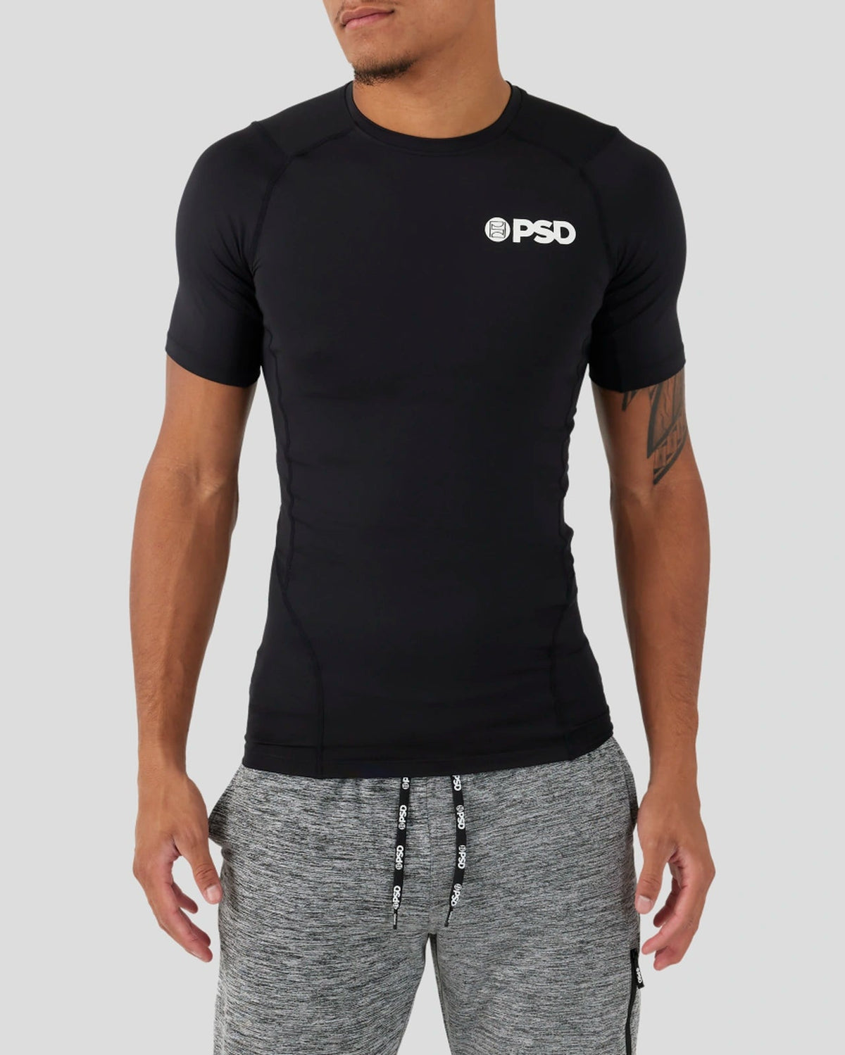 Compression Tee Short Sleeve - Black - Compression Tee