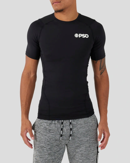 Compression Tee Short Sleeve - Black - Compression Tee