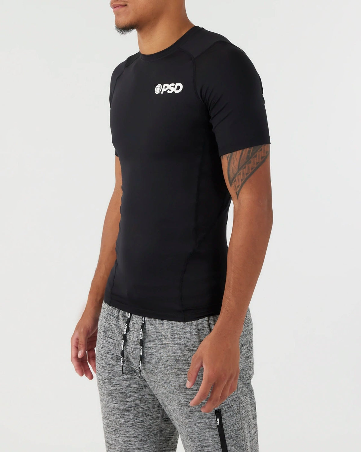 Compression Tee Short Sleeve - Black - Compression Tee