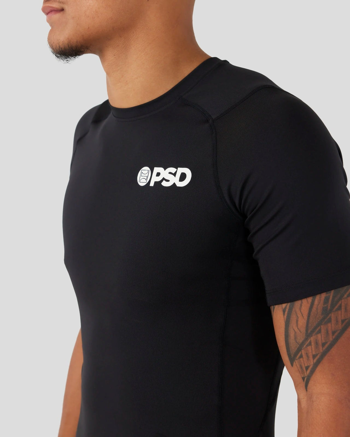 Compression Tee Short Sleeve - Black - Compression Tee