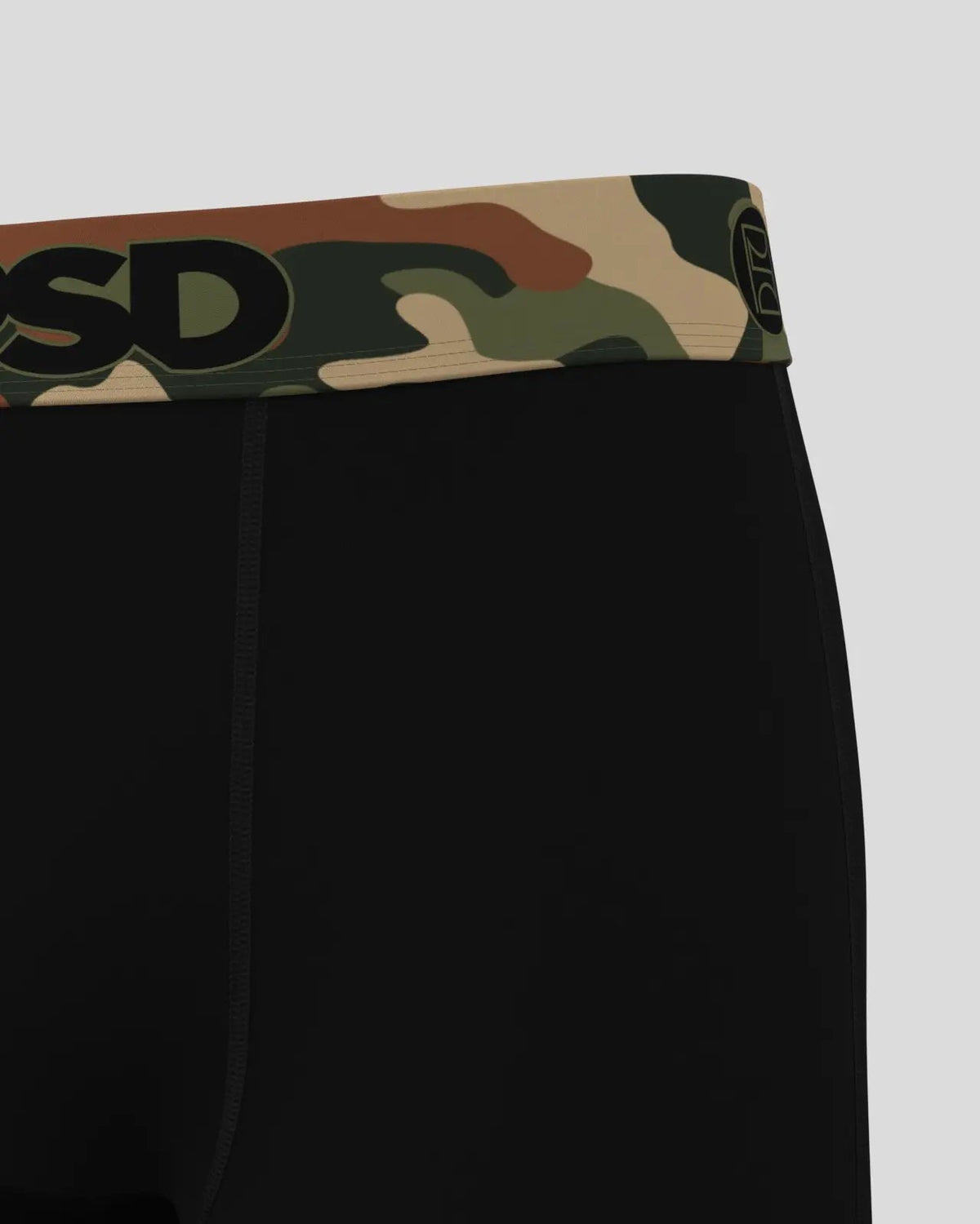 Solids - Army Black - Standard Length - Cotton