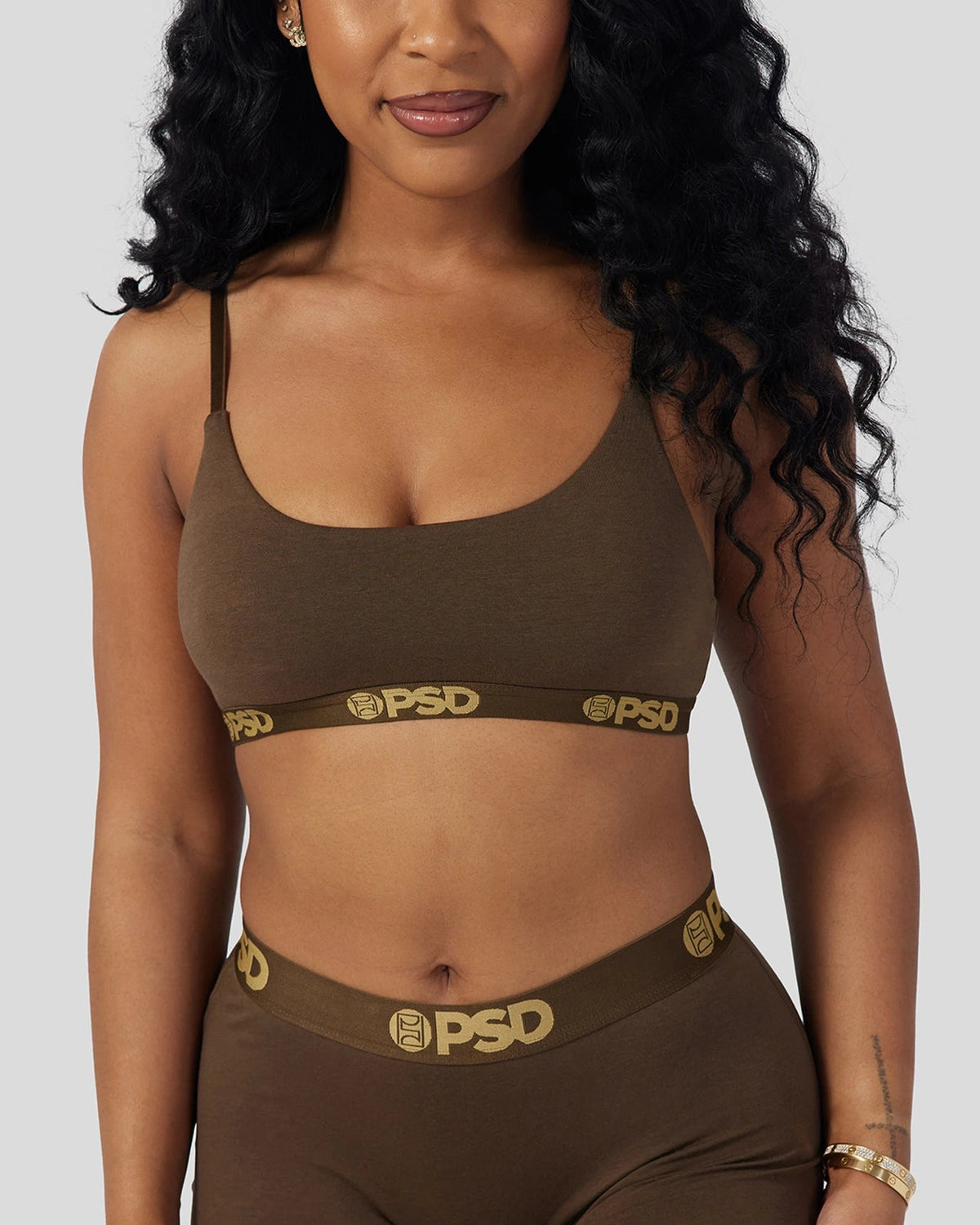 Modal Solids - Cocoa - Scoop Bralette - Modal