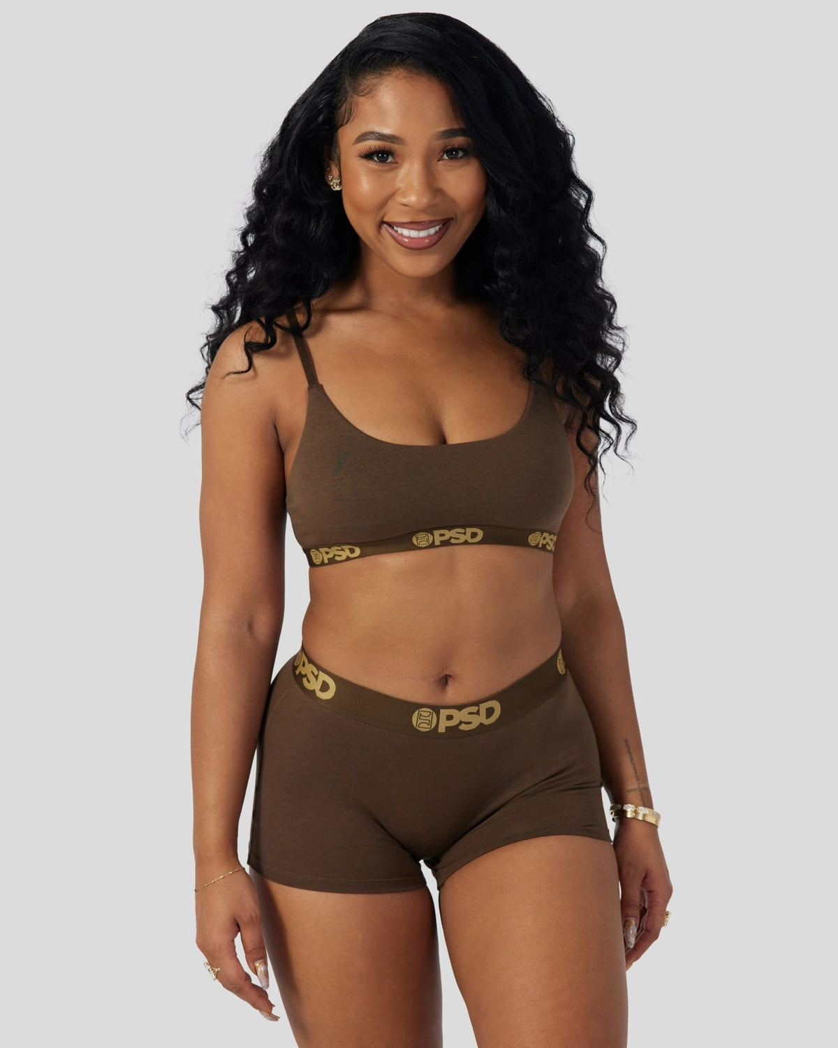 Modal Solids - Cocoa - Scoop Bralette - Modal