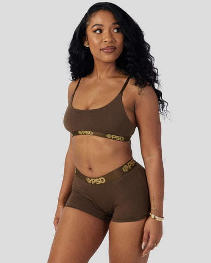 Modal Solids - Cocoa - Scoop Bralette - Modal
