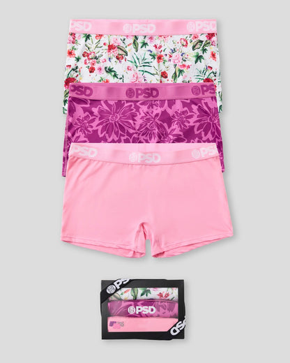 3 Pack - Floral Bliss - Boy Short