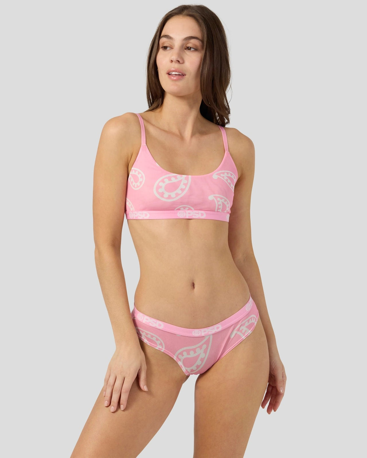 Mesh - Pink Bandana - Scoop Bralette - Mesh
