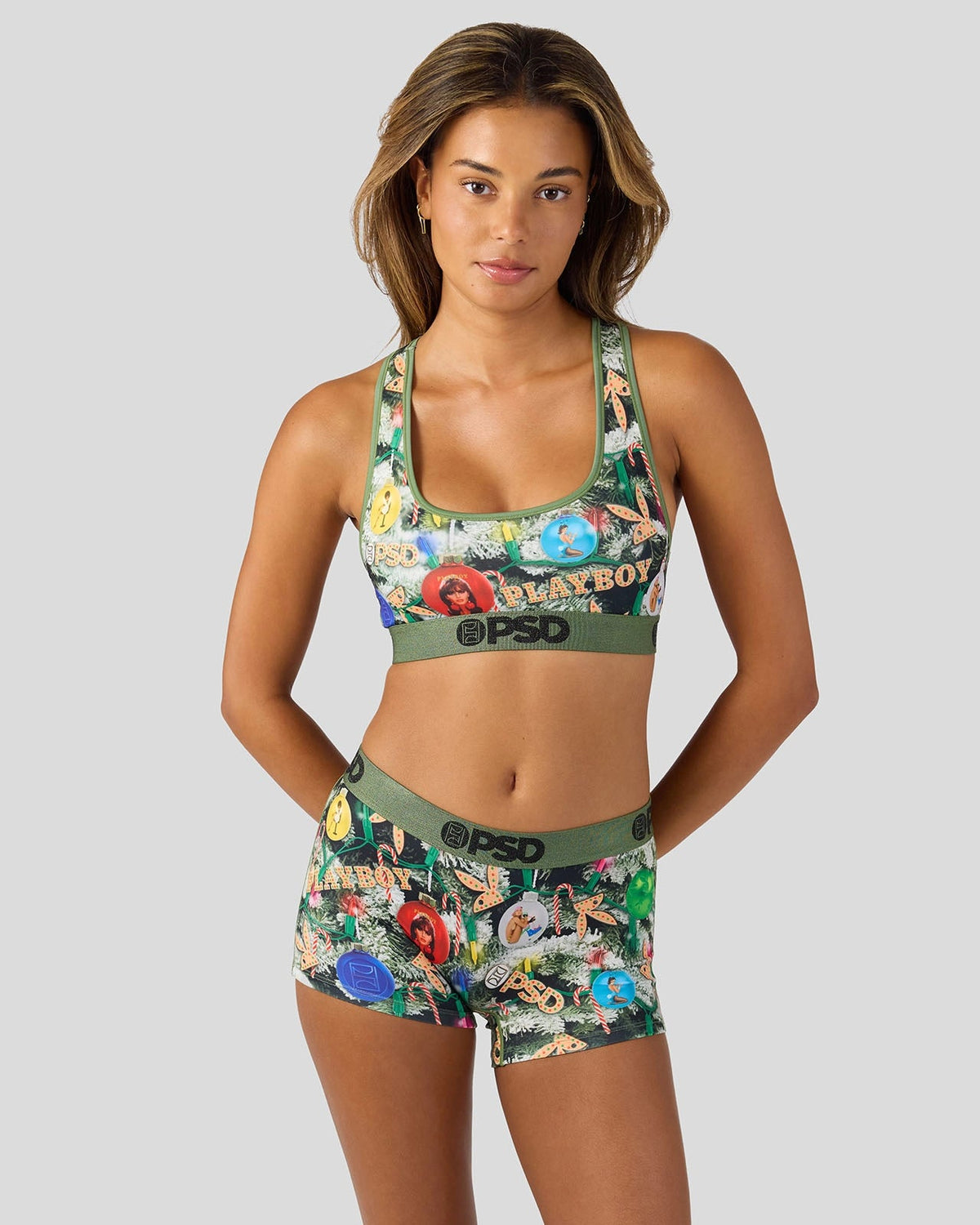 Playboy - Festive Tree - Sports Bra