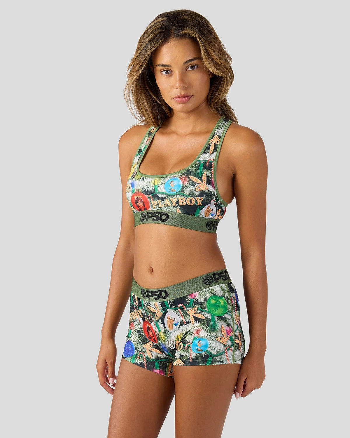 Playboy - Festive Tree - Sports Bra