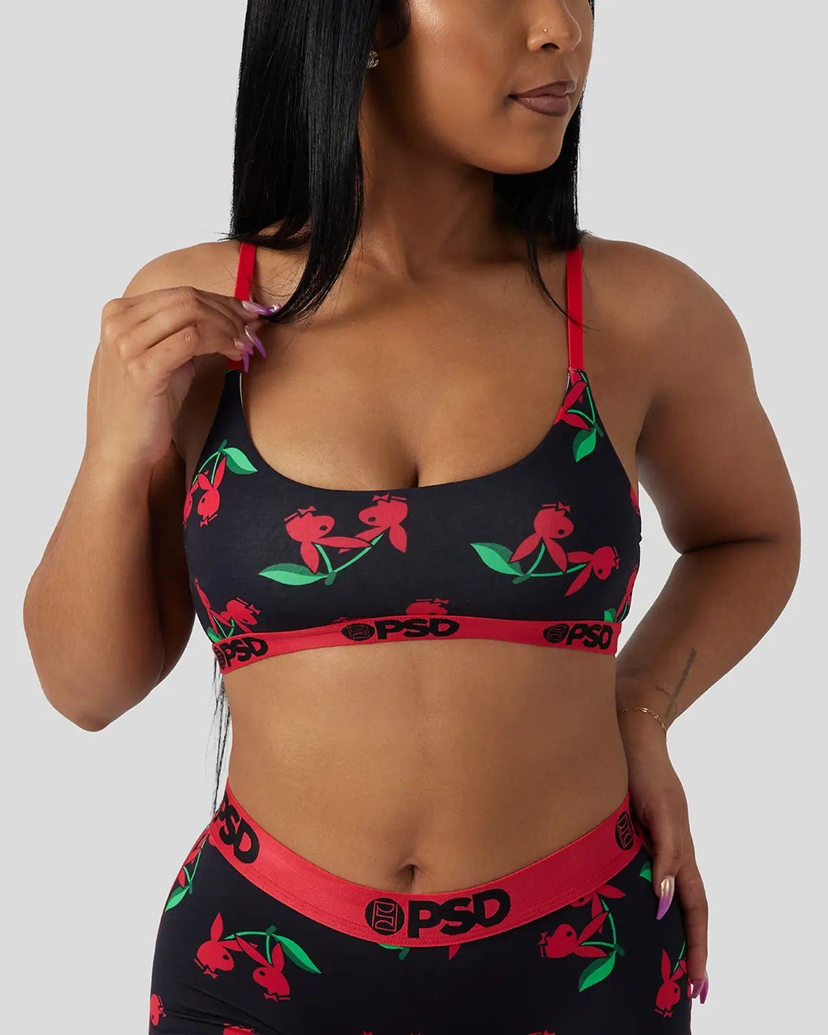 Modal - Playboy - Cherries - Scoop Bralette - Modal