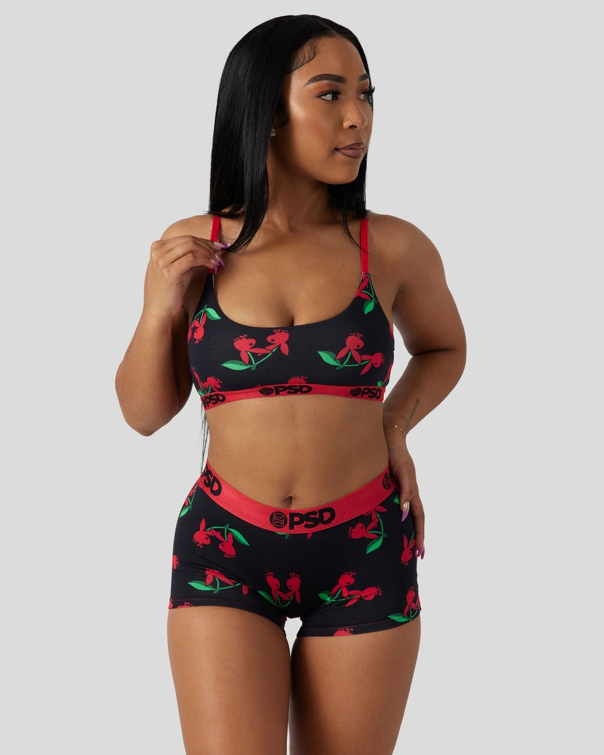 Modal - Playboy - Cherries - Scoop Bralette - Modal