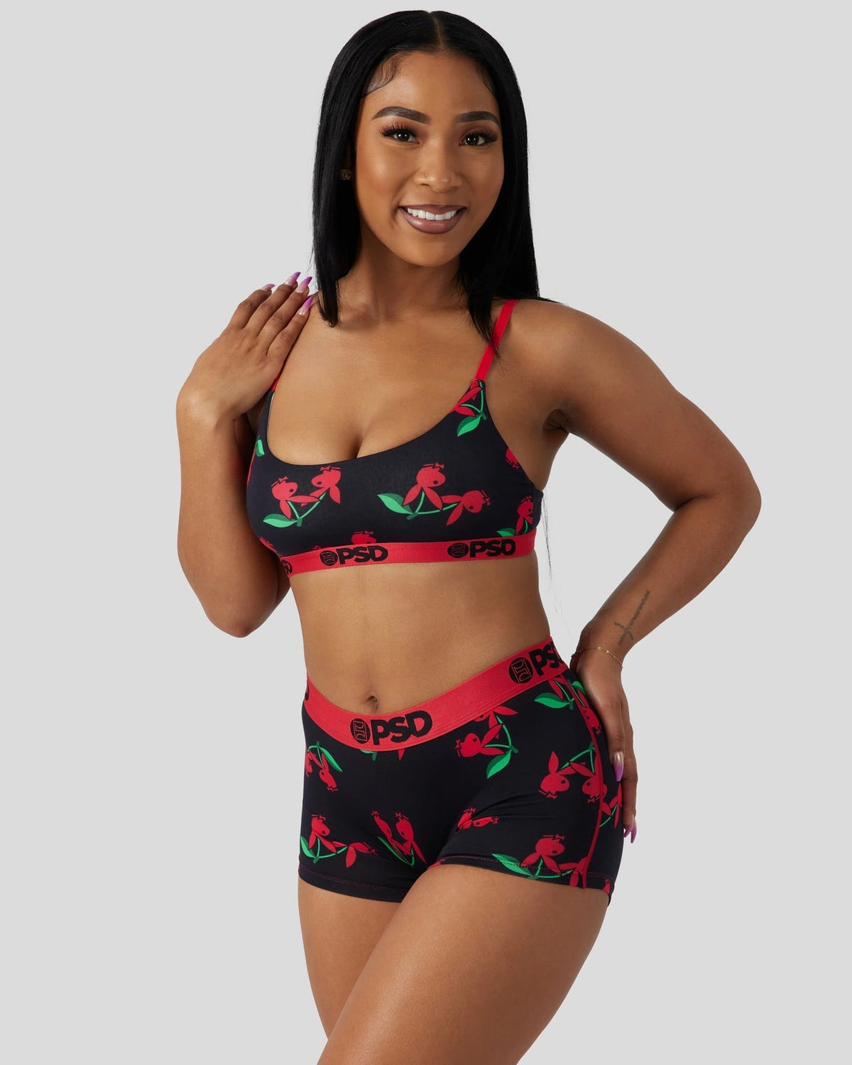 Modal - Playboy - Cherries - Scoop Bralette - Modal