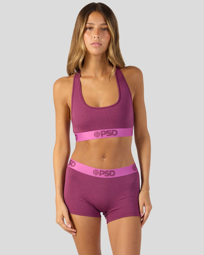 Modal Solids - Mag Purp - Sports Bra - Modal
