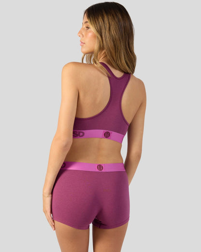Modal Solids - Mag Purp - Sports Bra - Modal